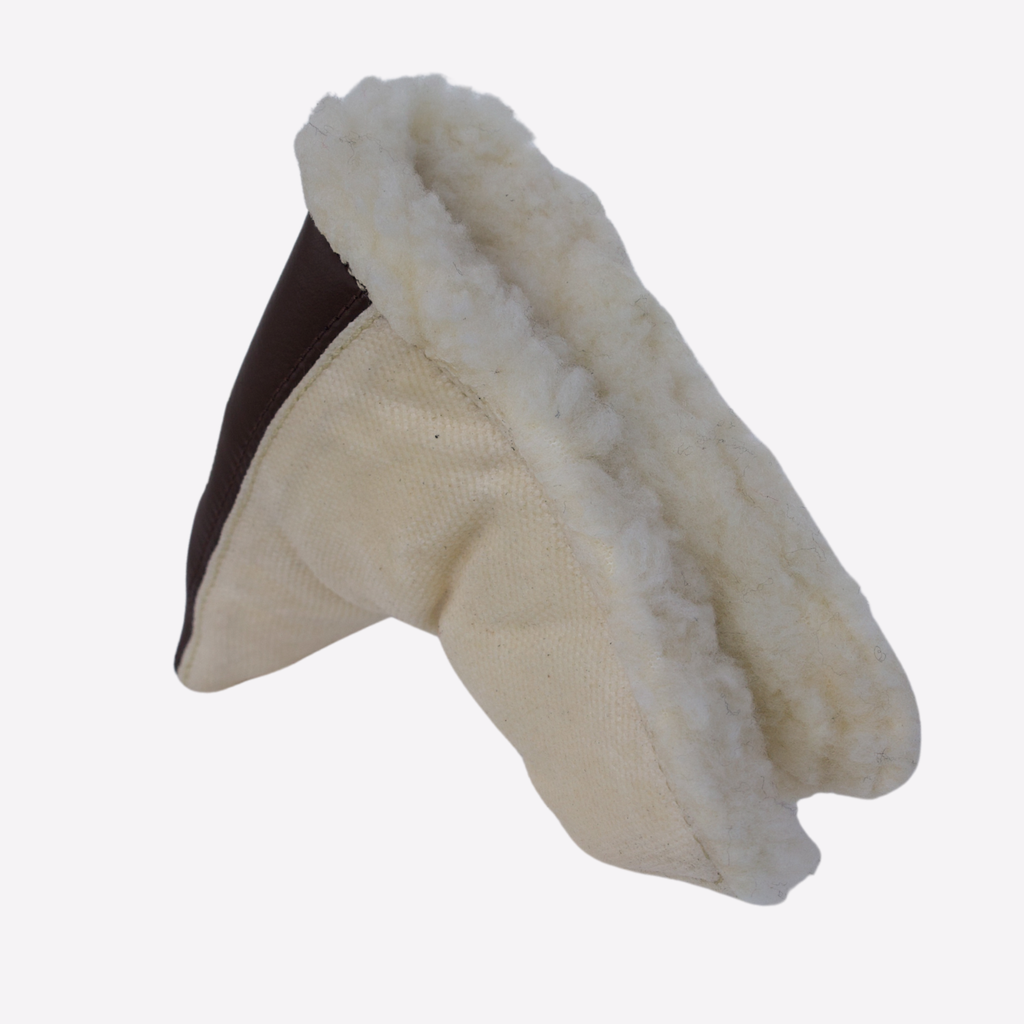 Cream Canvas Blade Putter Cover