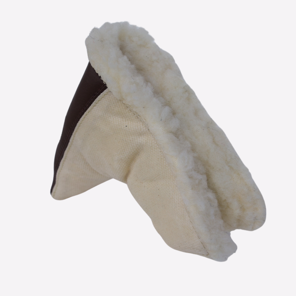 Cream Canvas Blade Putter Cover