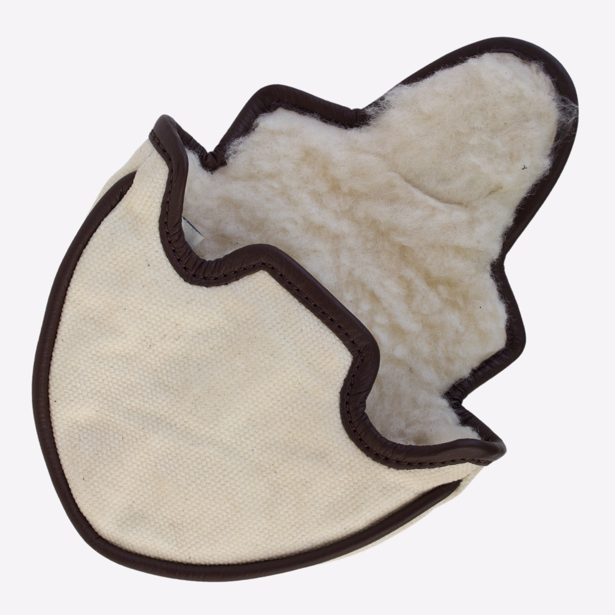 Cream Canvas Mallet Putter Cover