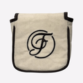 Cream Canvas Square Mallet Putter Cover