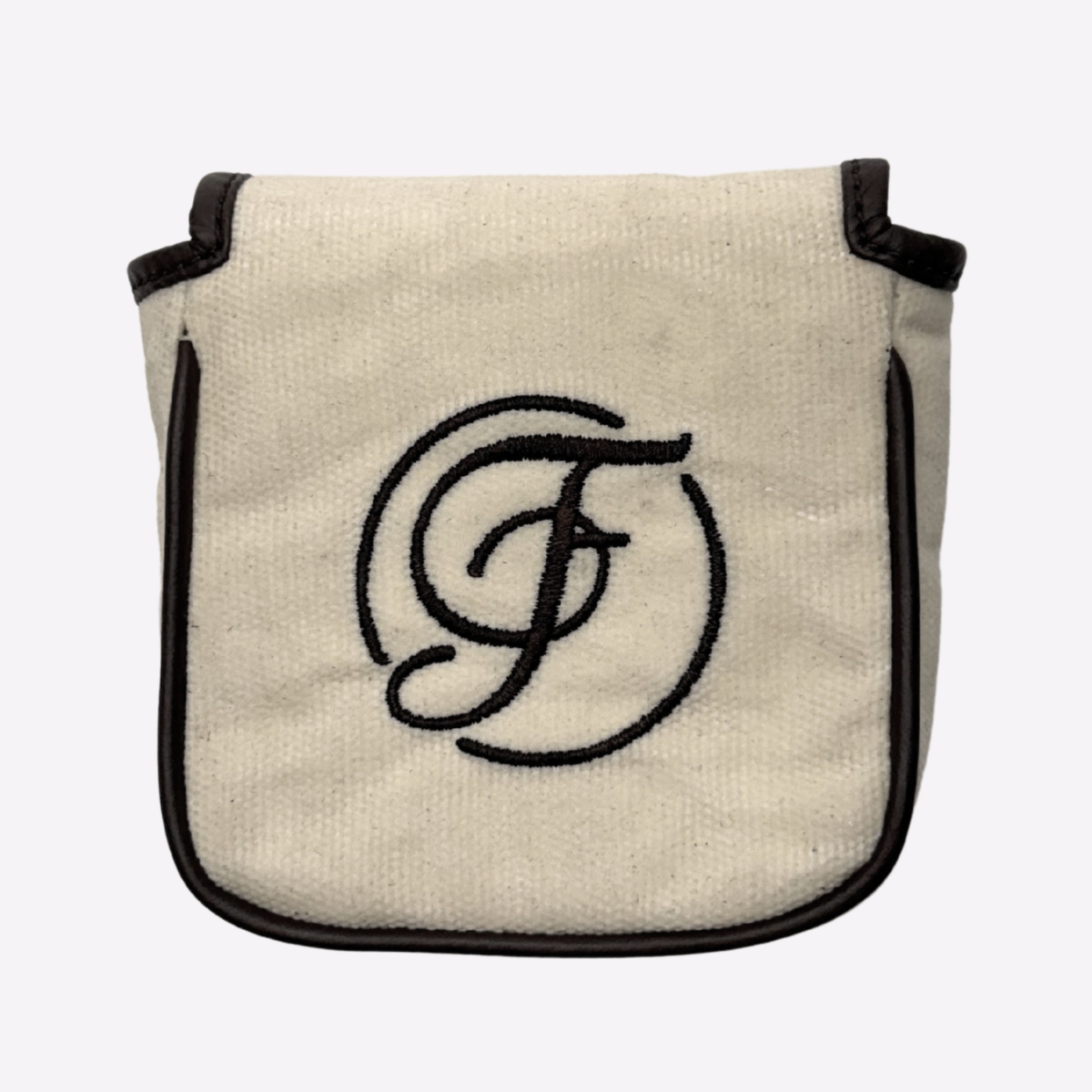 Cream Canvas Square Mallet Putter Cover
