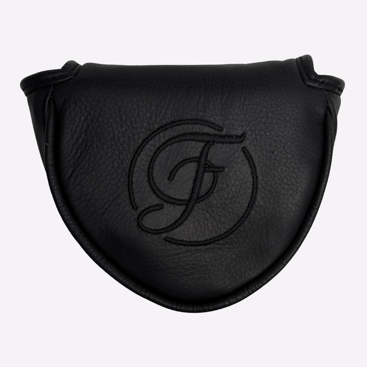 Black Leather Mallet Putter Cover