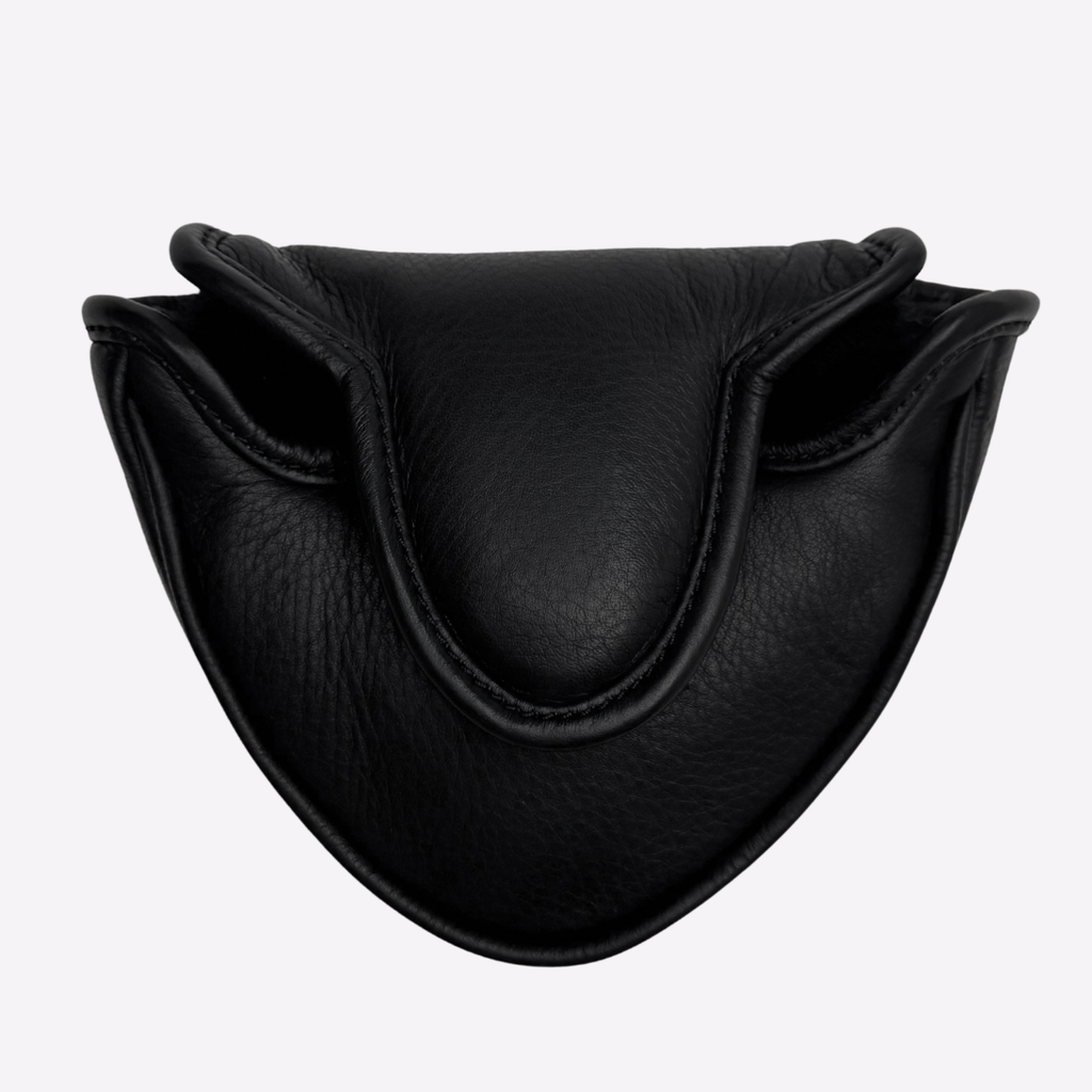 Black Leather Mallet Putter Cover