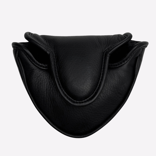 Black Leather Mallet Putter Cover
