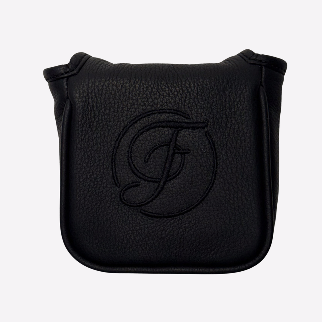 Black Leather Square Mallet Putter Cover