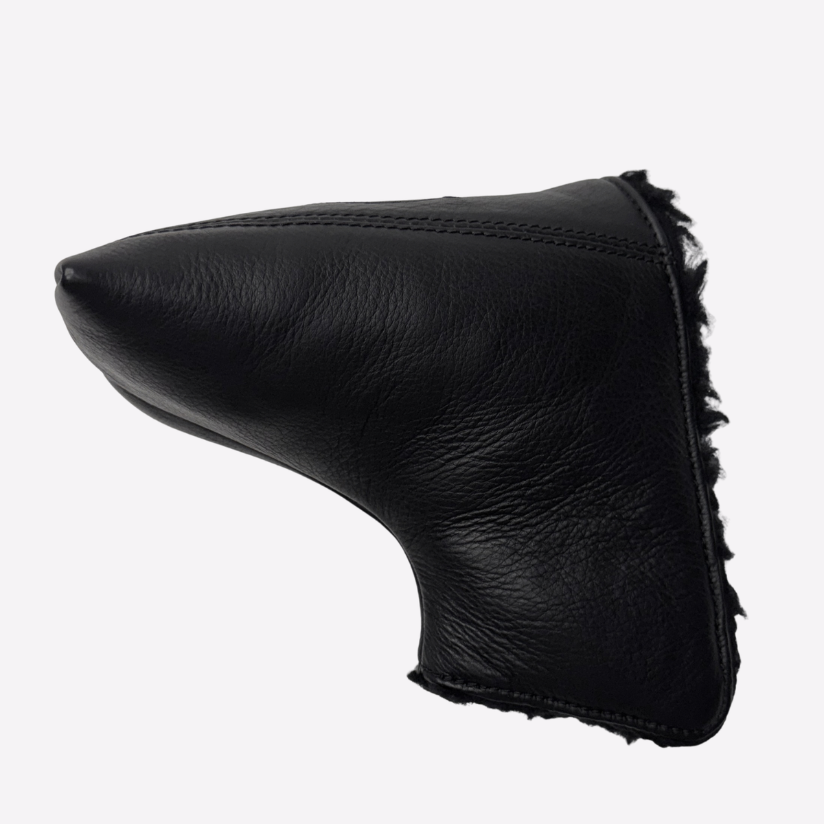 Black Leather Wide Blade Putter Cover