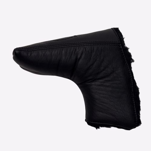 Black Leather Blade Putter Cover