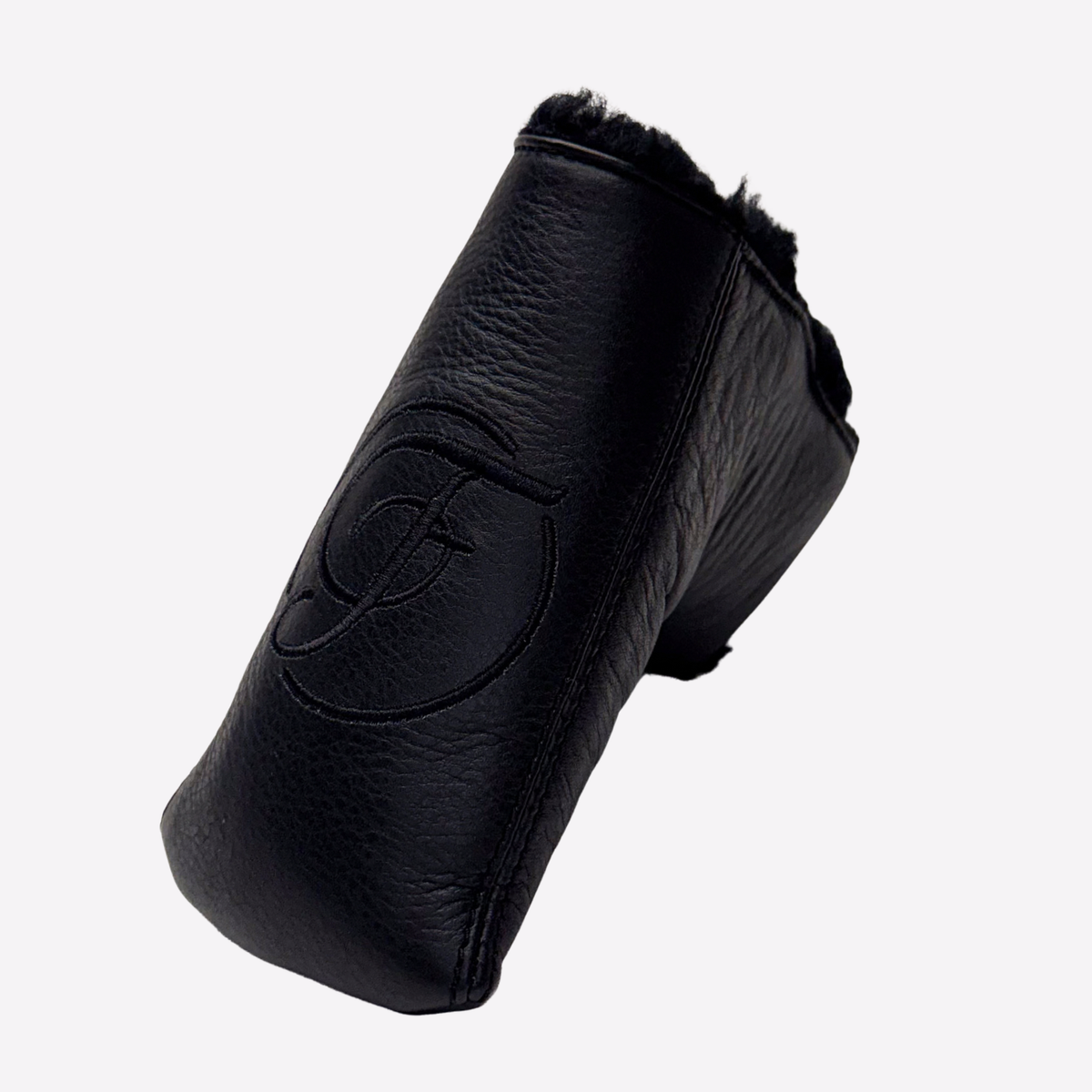 Black Leather Blade Putter Cover