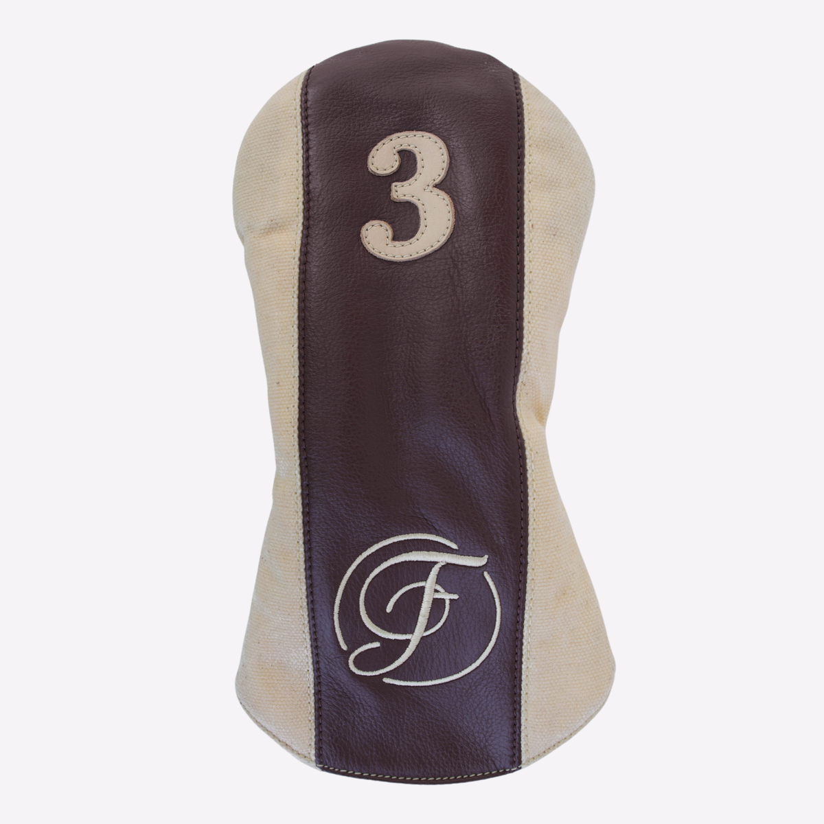 Cream Canvas 3 Wood Headcover