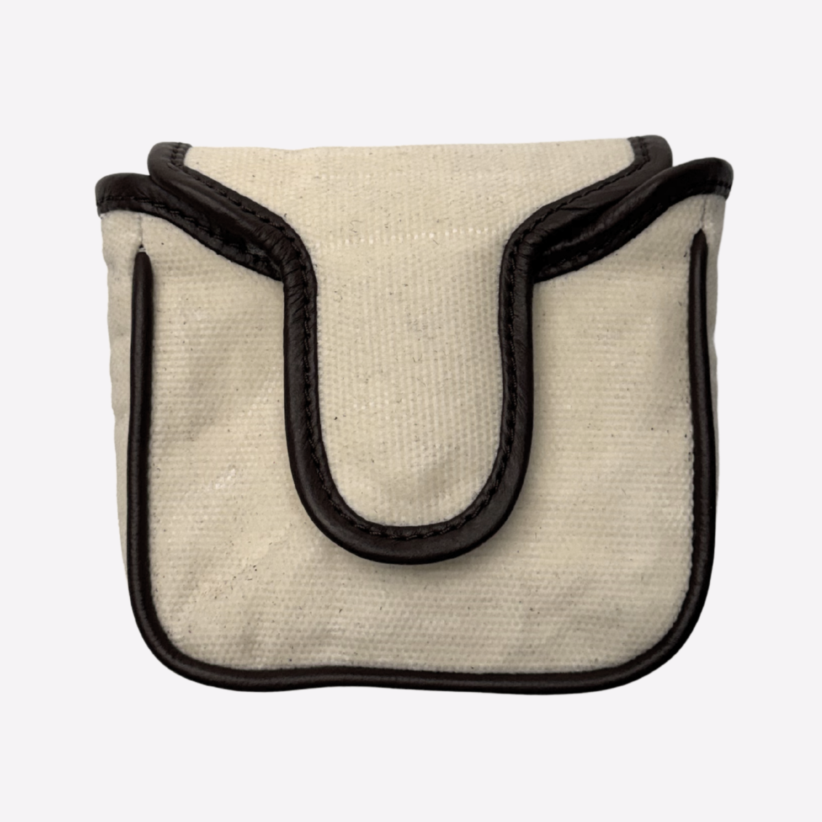 Cream Canvas Square Mallet Putter Cover
