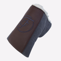 Gray Canvas Wide Blade Putter Cover