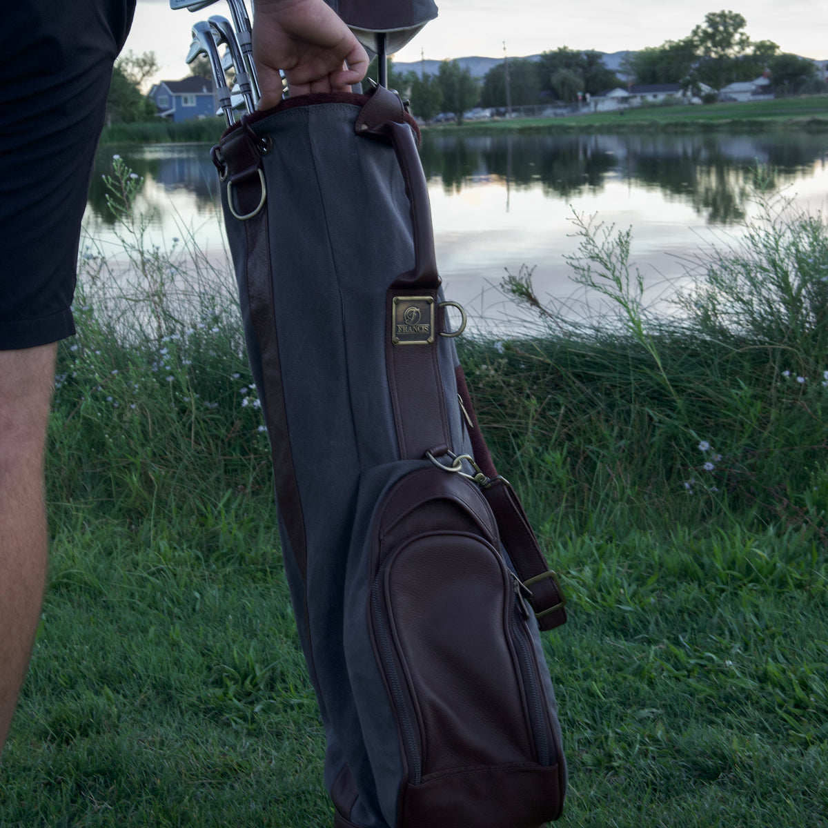 Gray Canvas Carry Bag