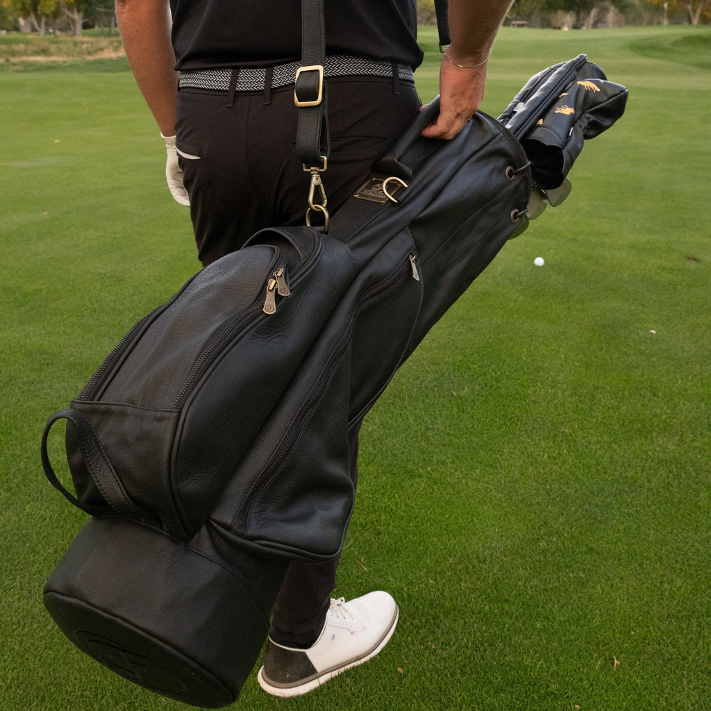 Black Leather Carry Bag